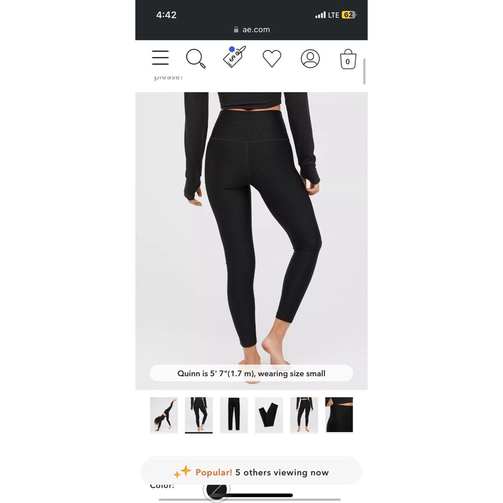 OFFLINE By Aerie Ribbed Shine High Waisted Legging